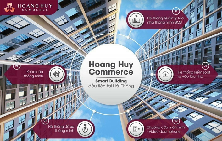 Hoàng Huy Commerce là tòa chung cư đầu tiên ở Hải Phòng áp dụng công nghệ 4.0